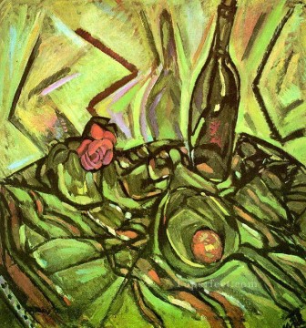 Joan Miró Painting - Naturaleza muerta con rosa Joan Miró